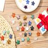DUQGUHO Bundle  2 Items:15 Pcs Natural Crystals Bulk Tumbled Stones Polished Irregular Quartz Crystal Set and 20 Pcs Crystals Star Natural Healing Crystal Set view 3