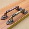 GGKLVWMA Long Retro Bronze Handle Pulls Chinese Style Furniture Kitchen Drawer Handles Cupboard Wardrobe Handles Furniture Hardware 1Pcs (Color : Bronze 160mm) view 4