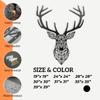 XXQ Geometric Deer Metal Wall Art, Metal Wall Decor Large Abstract Decorative Artwork for Living Room Bedroom Bathroom, Ideal for Modern and Contemporary Homes (39" x 39") view 2