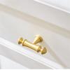 GGKLVWMA Solid Brass Furniture Handles Kitchen Cabinet Drawer Pulls Door Knobs Satin Brass Dresser Wardrobes Pulls Long Handle 1Pcs (Color : C-4505-224) view 3