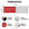 YauYik Clean Dirty Magnet for Dishwasher - Dishwasher Magnet Clean/Dirty Sign with Optional Adhesive Stickers, Strong Magnet Non-Scratch Dishwasher Sign Kitchen Decor(Red/Green) view 4