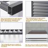 FANYING Heat Pump Air Conditioner Cover Decorative Privacy Screen Winter Outdoor Protection Windproof Aluminum Air Conditioner Slatted Frame Flower Stand,White-C110*60 * 80cm view 4