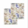Blue Purple Seahorse Hand Towels Set,Waffle Weave Kitchen Towels 2 Pieces,Microfiber Hair Face Bath Tea Towel Absorbent Drying Cleaning Dish Cloths,Nautical Boat Coastal Starfish Shell 15.7"x23.6" view 1