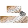 Kitchen Rug Mats Set of 2 Piece Brown Modern Geometric Non Slip Kitchen Mats for Floor Ombre Brown Abstract Anti-Fatigue Washable Comfort Floor Mat Carpets Runner Rugs for Sink Laundry16 x24+16"x47" view 1