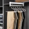 JYDQM Clothes Hanging Rod Laundry Room Pull Out Clothes Hanger Rail White,Extendable Pants Hanger Adjustable 30-60cm,Telescopic Closet Rod 201 Steel for Save Closet Space (Size : 550mm/21.6inch) view 1