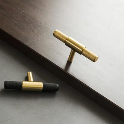 GGKLVWMA Luxury Brass Gold/Black Copper Furniture Handle Cupboard Hook Cabinet Handles Knob Cabinet Knobs Drawer Handles Dresser Knob 1Pcs (Color : Brass Knob 6pc)
