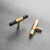 GGKLVWMA Luxury Brass Gold/Black Copper Furniture Handle Cupboard Hook Cabinet Handles Knob Cabinet Knobs Drawer Handles Dresser Knob 1Pcs (Color : Brass Knob 6pc) view 4