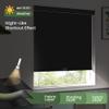 HOTSOON Blackout Roller Window Shades Cordless Simple Style Roller Shades Spring System Cassette Valance Roll Up Blinds for Windows, Door, Black, 58" W x 52" H view 2