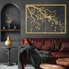 Tree of Music Metal Wall Art, Metal Tree Wall Art, Metal Wall Art Music Notes, Metal Tree Silhouette, Music and Tree Wall Artwork Decor, Music Lover Gift, Home Decor (17"x24"|43x61cm, Gold) view 1