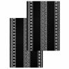 Boho Black Hand Towels Set,Waffle Weave Kitchen Towels 2 Pieces,Microfiber Hair Face Bath Tea Towel Absorbent Quick Drying Cleaning Dish Cloths,White Geometric Stripes Southwestern Bohemia 15.7"x23.6" view 1