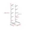 Aimery Skateboard Rack Floor StandSkateboard Organizer,Snowboard Storage Rack StandingSkateboard Display Stand for Skis/Skateboards/Scooter(White,5 Tier) view 2