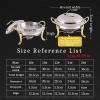 FAFACAI Hot Pot Food Warmer, Stainless Steel Buffet Tray with Food Plate, Lid, Solid Stand and Fuel Holder for Parties, Weddings and Events, Gold view 2