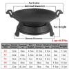 FAFACAI 5 Sizes Non-Stick hot Pot Buffet Set, Aluminum Food Warming Tray with Fuel Holder, Easy to Clean, Suitable for Catering Banquet Parties, 24cm (32cm) (30cm) view 2