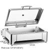 FAFACAI Hot Pot Buffet Set Commercial Buffet Stove self-Service Heat Preservation Stove Stainless Steel Transparent Window (A 13L) (A 13L) view 2