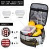 Insulated Lunch Bag for Women Men Plane Flies to Sunflower Field Print Lunch Box Reusable Lunch Tote Bags Leakproof Cooler Bag Portable Lunch Container for Travel Picnic Office view 3