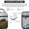 Insulated Lunch Bag for Women Men Plane Flies to Sunflower Field Print Lunch Box Reusable Lunch Tote Bags Leakproof Cooler Bag Portable Lunch Container for Travel Picnic Office view 4