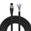 M8 4 Pin A-Code Male IO-Link Pigtail, Shielded IP67 Waterproof PVC Cable to Flying Leads, for Keyence/Balluff/Omron/Binder/TE Sensor Field Wiring (5M/16.4FT) view 1