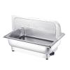 FAFACAI Hot Pot Buffet Set Electric Grill with Rotary Button to Adjust Temperature from 35 to 85 Degrees, with Roll Top and Temperature Display, 13.5+13.5 (13.5) view 1