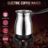 Yunir Turkish Coffee Maker, 600ml 110V Stainless Steel Turkish Coffee Pot with Dual System, Ergonomic Anti Scald Handle, 5 to 6 Cup, for Tea Milk view 2
