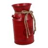 Kichvoe 1pc Vintage Iron Flower Bucket Vase Chic Milk Jug Decor for Home Photography Prop Flower Pot Rustic Design for Dried Arrangement and Floral Display view 1
