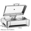 FAFACAI Hot Pot Buffet Set Commercial Buffet Stove self-Service Heat Preservation Stove Stainless Steel Transparent Window (A 13L) (B 13L) view 2