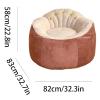 BKEKM Lazy Sofa Small Bean Bag Chair Grain Velvet Bean Bag Lounger with Filling Lazy Sofa Chair 32.3 X32.7 X22.8in Bean Bag Tatami view 2