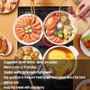 FAFACAI Warming Tray, Multifunctional Electric Stove with Glass Tray, 2 Levels Adjustable (65C/95C), 3-4 Plates of Warm Dishes - 50x38CM, Suitable for Party hotpot view 2