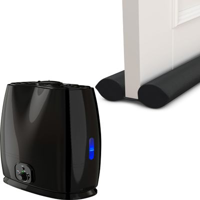 Everlasting Comfort Under Door Draft Stopper & 6L Humidifier Bundle Elevates Your Indoor Space - Door Seal for Door Soundproofing, Draft Blocking and Humidifier for Large Room, Bedroom, Plants, Baby
