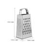 PRETYZOOM 4-side Cheese Grater Vegetable Slicer Stainless Steel Cheese Grater Slicer Kitchen Multi-function for Veggie view 2