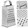PRETYZOOM 4-side Cheese Grater Vegetable Slicer Stainless Steel Cheese Grater Slicer Kitchen Multi-function for Veggie view 3