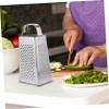PRETYZOOM 4-side Cheese Grater Vegetable Slicer Stainless Steel Cheese Grater Slicer Kitchen Multi-function for Veggie view 4