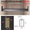 PIFUTER Square Closet Rods-Cuttable, Removable-Heavy Duty Black Wardrobe Rods and Brackets-Commercial, 12 16 18 24 28 30 60 72 In-Suitable for.Laundry.Home.Hotel.Clothing Store (Silver,15in) view 3