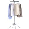 CASAMAYA Clothes Drying Rack Foldable, 59 inch Tripod Laundry Drying Rack Indoor with Rotating Clothes Rail for 27 Pieces of Clothes, Space Saving, Stainless Steel, Grey and Silver CDR001G01 view 1