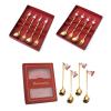 4pcs Forks And Spoons Silverware Set Stainless Steel Flatware Cutlery With Ornament For Home Kitchen Restaurant New Year Stainless Steel Spoons For Cooking view 2