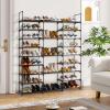 Shoe Rack Organizer, Shoe Racks for Closets,Shoes Rack, Shoe Stand, Shoe Shelf, 9 Tiers Shoe Rack Storage Organizer Shoe Shelf, Space Saving Shoe Storage Shelf for Entryway, Closet, Hallway, Black view 3