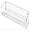 FSE 373-2048BC Modular Wire Stacking Basket, 48"W x 20"D x 9"H, 110 lb. Capacity, Chrome Plated Finish, NSF view 1