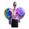 Hot Air Balloons (18") 3 Styles Multicolor Inflatable Balloons, Great Kids Party Favor, Fun Colors, Theme Party, Gift (3 Designs, 24, Pack) view 2