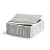 NAPA Home & Garden, DARLA LIDDED BOX SMALL, The size is: 4''x 4''x 2'', Black/White view 2