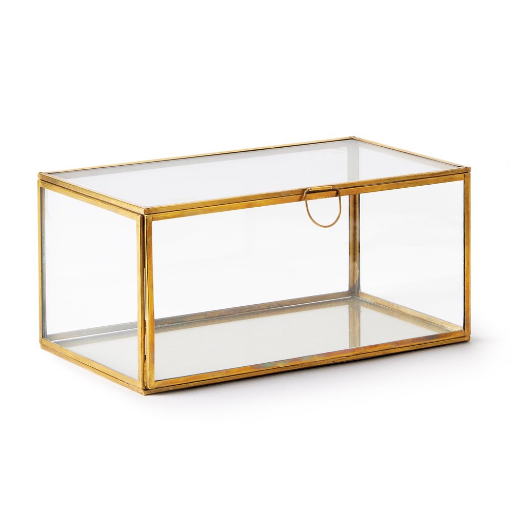 Napa Home & Garden Arwen Rectangular Display Box Antique Brass