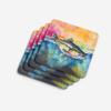Caroline's Treasures Striped Bass Foam Coasters Set of 4 Cup Coasters for Indoor Outdoor, Tabletop Protection, Anti Slip, Mouse pad Material view 4