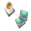 Caroline's Treasures Seaweed Foam Coasters Set of 4 Cup Coasters for Indoor Outdoor, Tabletop Protection, Anti Slip, Mouse pad Material view 2