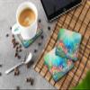 Caroline's Treasures Seaweed Foam Coasters Set of 4 Cup Coasters for Indoor Outdoor, Tabletop Protection, Anti Slip, Mouse pad Material view 3
