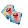 Caroline's Treasures Jellyfish Foam Coasters Set of 4 Cup Coasters for Indoor Outdoor, Tabletop Protection, Anti Slip, Mouse pad Material view 1