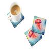 Caroline's Treasures Jellyfish Foam Coasters Set of 4 Cup Coasters for Indoor Outdoor, Tabletop Protection, Anti Slip, Mouse pad Material view 2