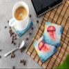Caroline's Treasures Jellyfish Foam Coasters Set of 4 Cup Coasters for Indoor Outdoor, Tabletop Protection, Anti Slip, Mouse pad Material view 3