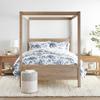 LINENS & HUTCH Comforter Set Patterned Microfiber All Season Down-Alternative Ultra Soft Bedding in Cabbage Rose Stripe - Full/Queen Cabbage Rose Stripe Stone view 1