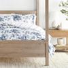 LINENS & HUTCH Comforter Set Patterned Microfiber All Season Down-Alternative Ultra Soft Bedding in Cabbage Rose Stripe - Full/Queen Cabbage Rose Stripe Stone view 2