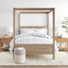 LINENS & HUTCH Comforter Set Patterned Microfiber All Season Down-Alternative Ultra Soft Bedding in Cabbage Rose Stripe - Full/Queen Cabbage Rose Stripe Stone view 4