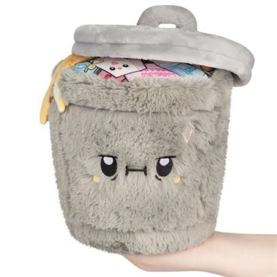 Squishable - Mini Trash Can - 10 in - Soft Toy Collectible Stuffed Animal - Flips Open