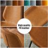 Guyifuny Modern Kitchen Chair Dining Chair Faux Leather and Black Powder Coat Finish for Living Room, Kitchen, Study, Bedroom view 4